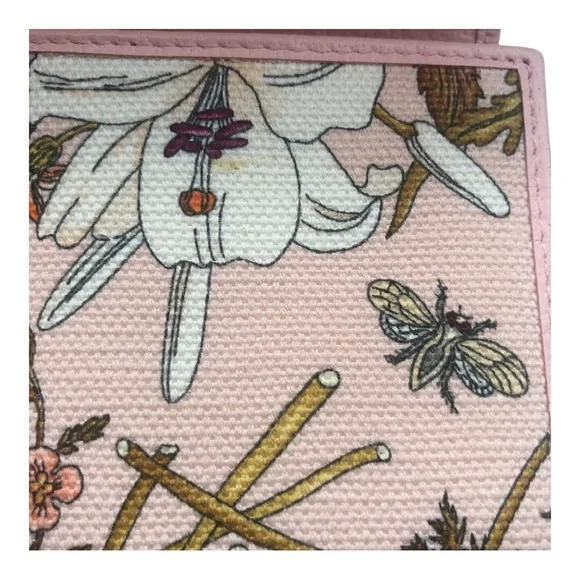 GUCCI Canvas Flora Compact Limited Edition Wallet in Pink comes with COA. - Picture 8 of 9